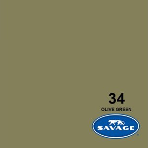 Savage Hintergrund Papier 1.35 x 11 m Olive Green