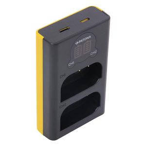Patona Ladegerät Dual USB – Panasonic DMW-BLK22