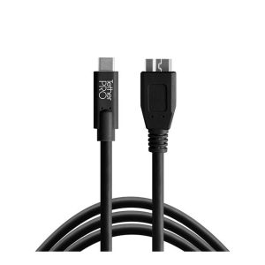 Tether Tools Kabel TetherPro USB-C zu 3.0 Micro-B, 4.6 m Schwarz