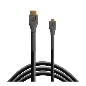 Tether Tools Kabel TetherPro HDMI Micro zu HDMI 2.0, 4.6 m Schwarz