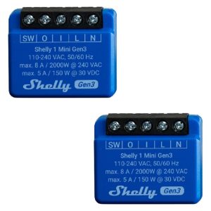 Shelly WLAN-Schalter Mini Gen3, 2 Stück