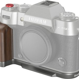 Smallrig L-Winkel Holzgriff für FUJIFILM X-T50 – Holzkohle-Silber