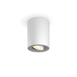 Philips Hue White Ambiance Pillar Spot inkl. Dimmschalter GU10, Weiss