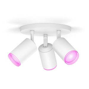 Philips Hue White & Color Ambiance Fugato 3er-Spot Weiss