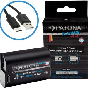 Patona Digitalkamera-Akku Panasonic DMW-BLK22, S5, G9, GH5 und GH5S