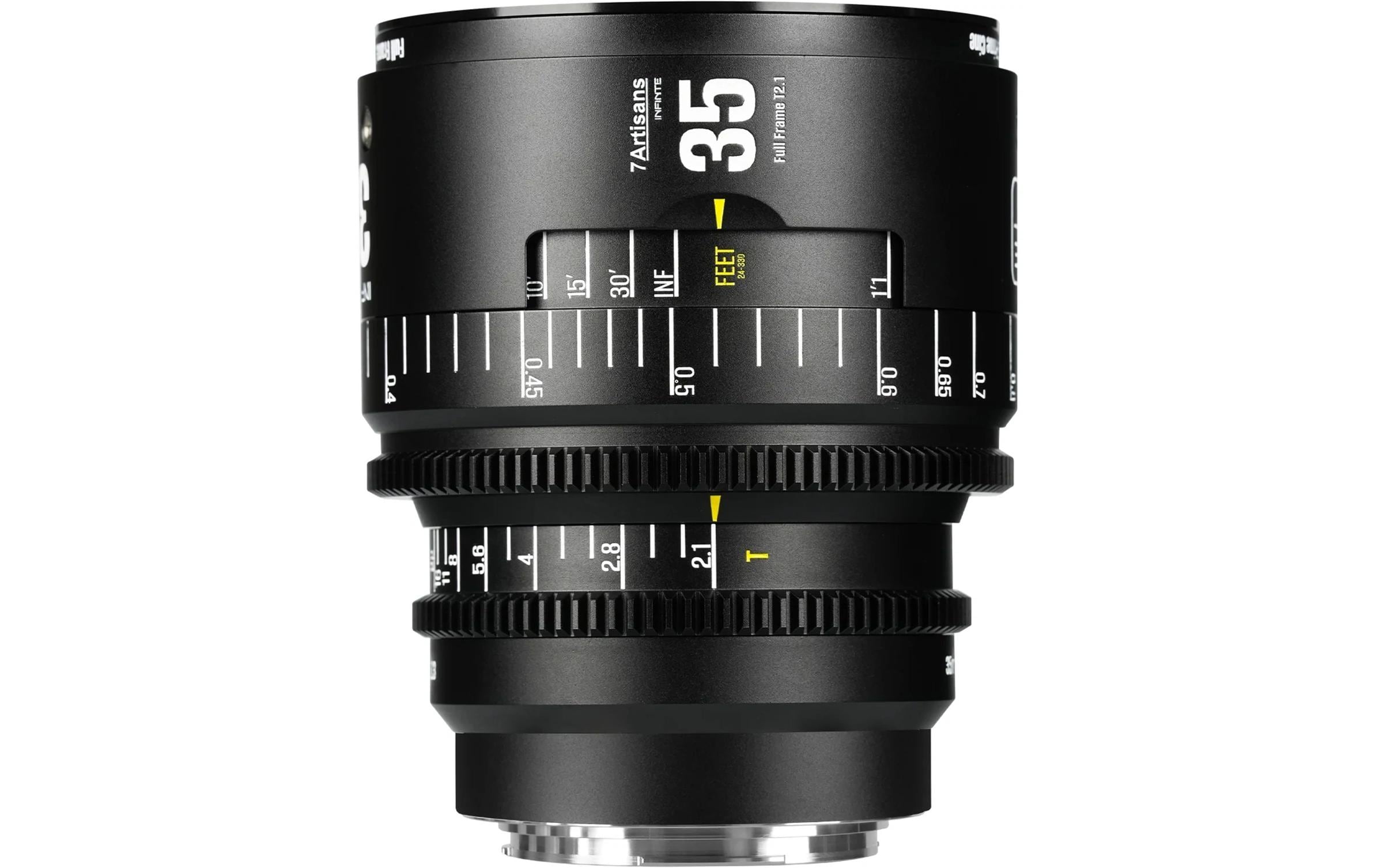 7Artisans Festbrennweite 35mm T/2.1 INFINTE Schwarz – Canon EF
