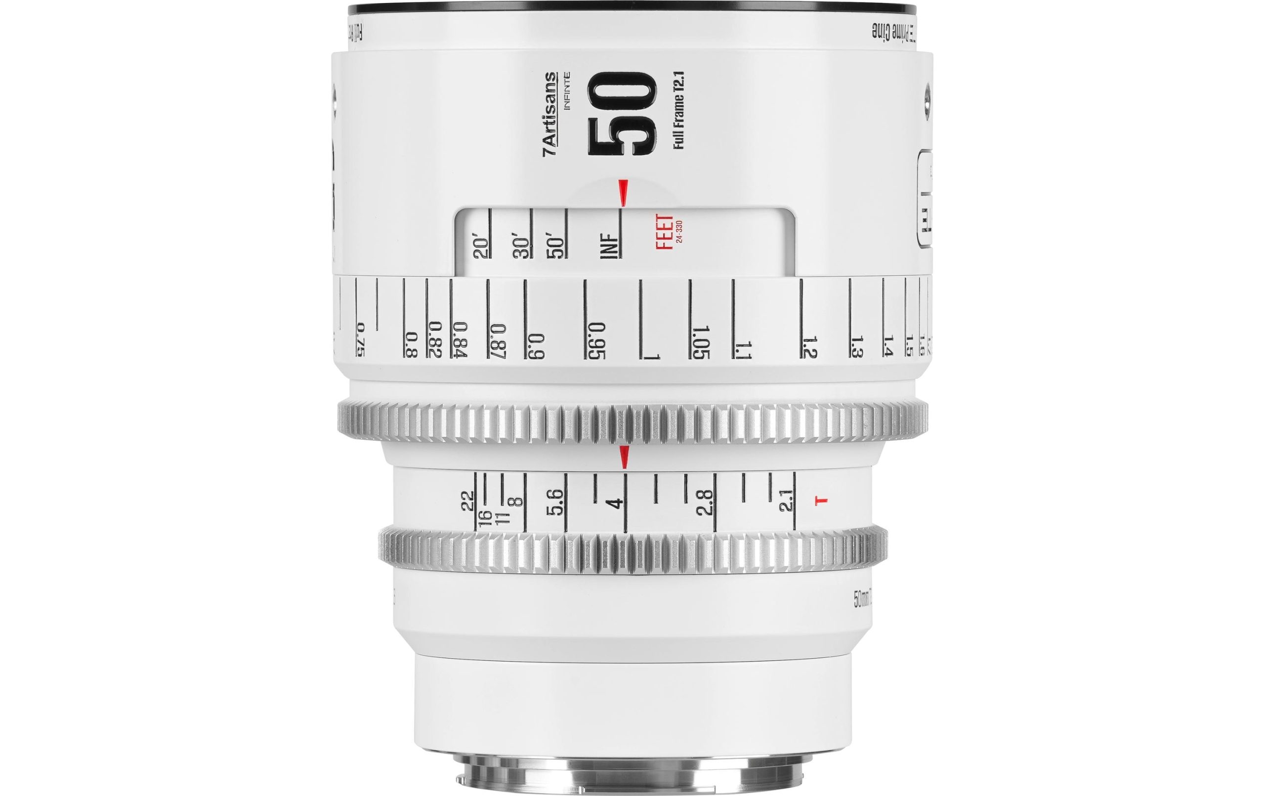 7Artisans Festbrennweite 50mm T/2.1 INFINTE Weiss – Canon EF