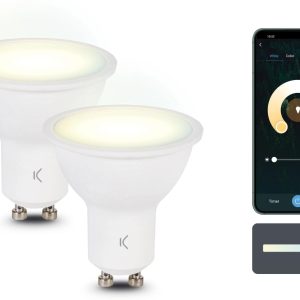 KSiX LED-Lampe GU10 5.5 W CCT 400 lm 2er-Set