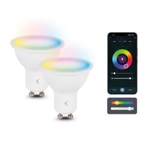 KSiX Smart Bulbs  GU10 5.5 W Weiss 2er Pack