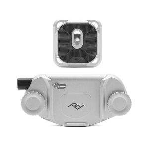Peak Design Kameragurt Capture Clip & Plate silber