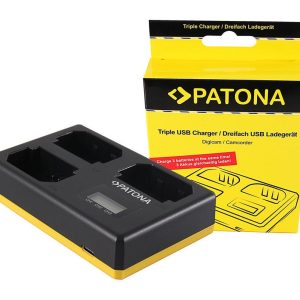 Patona Ladegerät USB Triple Sony NP-FZ100