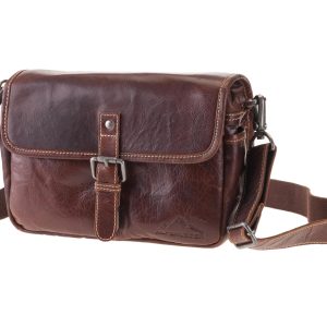 Alpenleder Kamera-Tasche Presse Braun