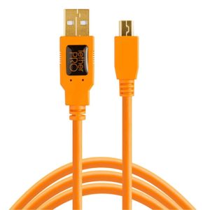 Tether Tools Kabel TetherPro USB 2.0 A / Mini B 5 Pin 4.6 Meter – orange