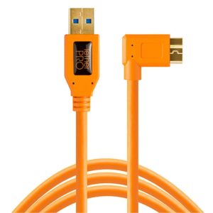 Tether Tools Kabel USB 3.0 Micro B Right Angle 4.6 Meter – orange