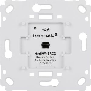 Homematic IP Wired Smart Home Wired Wandtaster für Markenschalter 2-fach