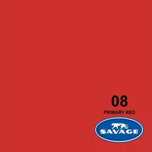 Savage Hintergrund Papier 2.72 x 11m Primary Red