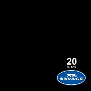 Savage Hintergrund Papier 3.56 x 32m Black