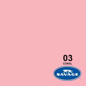 Savage Hintergrund Papier 2.72 x 11m Coral