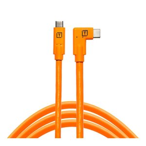 Tether Tools Kabel USB-C auf USB-C rechter Winkel orange
