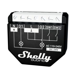 Shelly Funk-Schaltaktor mit Leistungsmessung Qubino WAVE 2PM