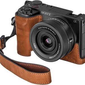 Smallrig Ledertaschen-Set für Sony ZV-E10 II Braun