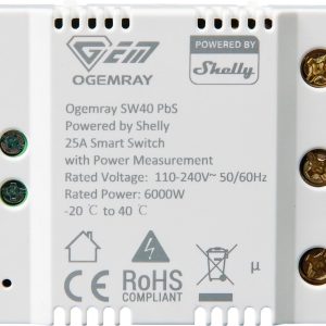 Shelly Ogemray Smart Relay 25 A 6000 W