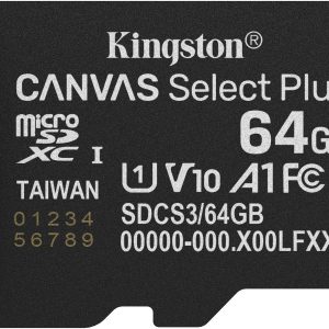 Kingston microSDXC-Karte Canvas Select Plus Gen3 64 GB
