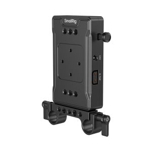 Smallrig V-Mount-Akku-Adapterplatte mit Doppelstangenklemme