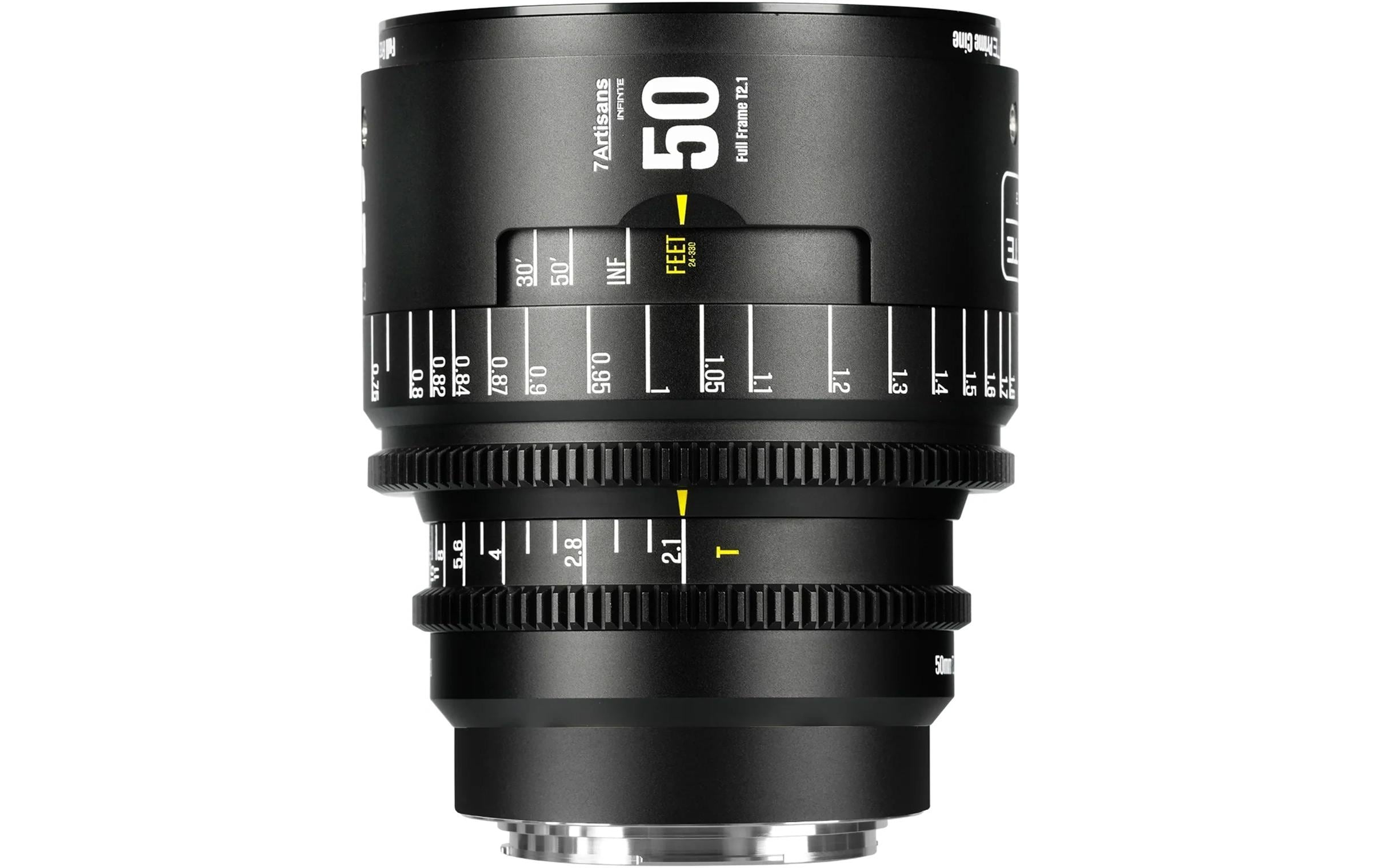 7Artisans Festbrennweite 50mm T/2.1 INFINTE Schwarz – Canon EF