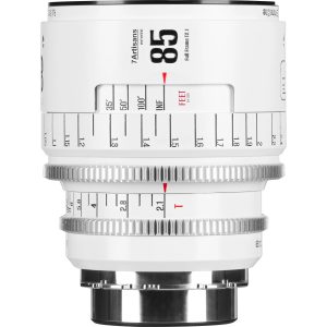 7Artisans Festbrennweite 85mm T/2.1 INFINTE Weiss – Arri PL
