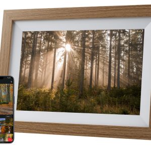 COCON Digitaler Bilderrahmen Momento 10.1, Holz