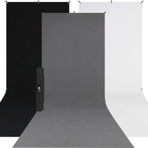 Westcott Hintergrundsystem X-Drop mit 3 Hintergründen 150 x 370 cm