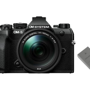OM-System Fotokamera OM-5 II Schwarz M.Zuiko Digital 14-150mm Akku Kit