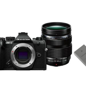 OM-System Fotokamera OM-5 II Schwarz + 12-40mm + Akku Kit