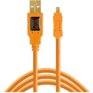 Tether Tools Kabel USB 2.0 Typ-A-Male-zu-Mini-B-8-Pin 30 cm