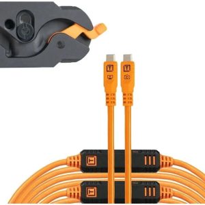 Tether Tools Kabel Leverlock Klemme und USB-C 9.2m