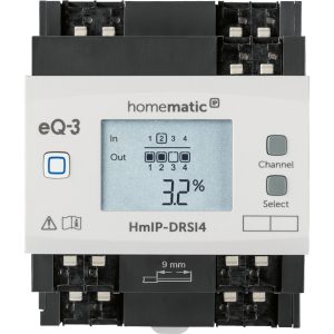 Homematic IP Smart Home Funk-Schaltaktor für Hutschienenmontage 4-fach