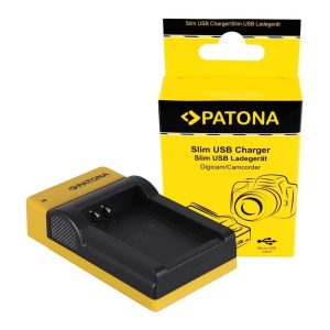 Patona Ladegerät Slim Micro-USB zu Canon LP-E12 EOS M