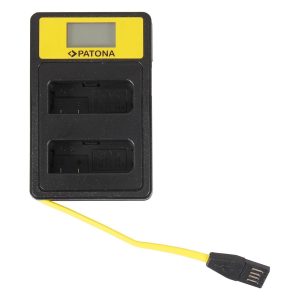 Patona Ladegerät Smart Dual LCD USB Nikon Akku EN-EL14